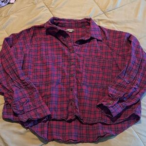 Wild Fable Red and Black Plaid Shirt
